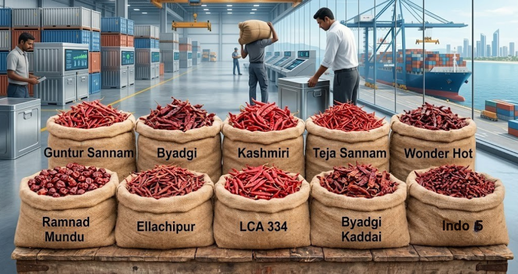 Top 10 Red Chilli Varieties Exported from India